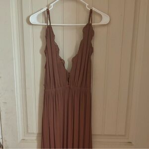 Wishlist Backless Brown Maxi Dress